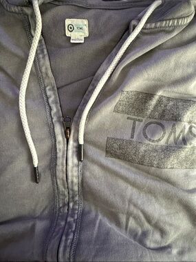 TOMS Men's Slate Gray Zip-Up Hoodie Sweatshirt
